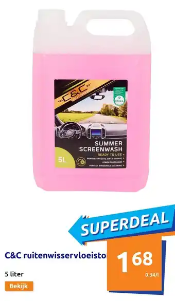 Action C&C ruitenwisservloeisto 5liter aanbieding