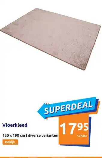 Action Vloerkleed 130 x 190cm aanbieding