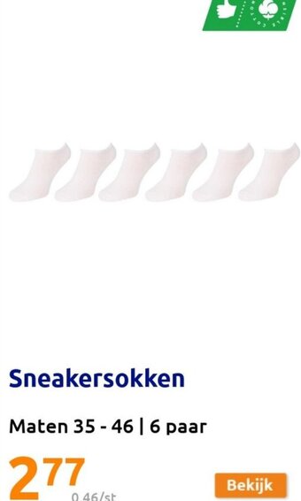 Action Sneakersokken aanbieding