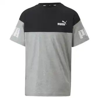 Decathlon Power t-shirt met kleurblok voor jongeren puma aanbieding