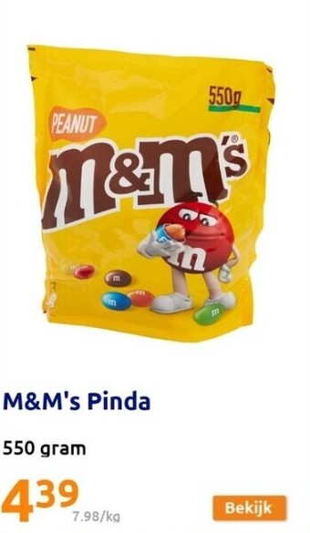 Action M&m's pinda aanbieding