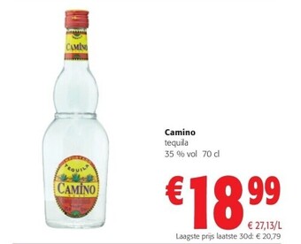 Colruyt Camino tequila 35 % vol 70 cl aanbieding