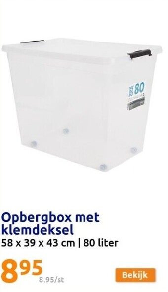 Action Opbergbox met klemdeksel aanbieding