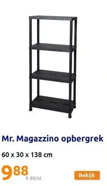 Action Mr. magazzino opbergrek aanbieding