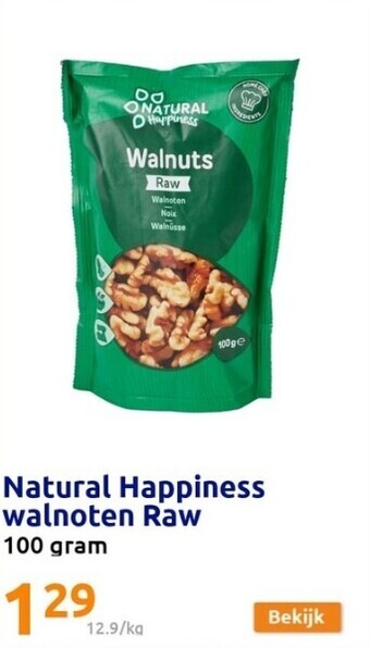 Natural happiness walnoten raw