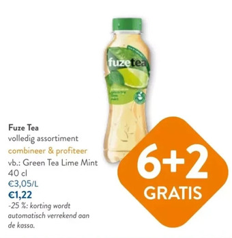 OKay Fuze tea volledig assortiment aanbieding
