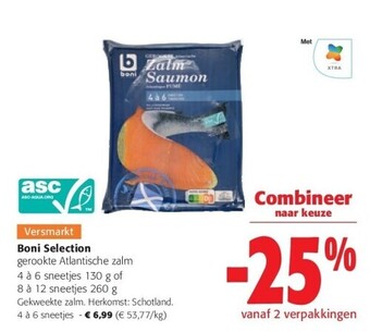 Colruyt Boni Selection gerookte Atlantische zalm aanbieding