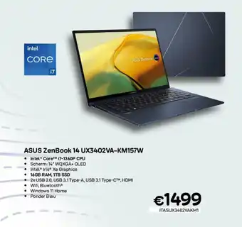 ASUS ZenBook 14 UX3402VA-KM157W • 16GB RAM, 1TB SSD