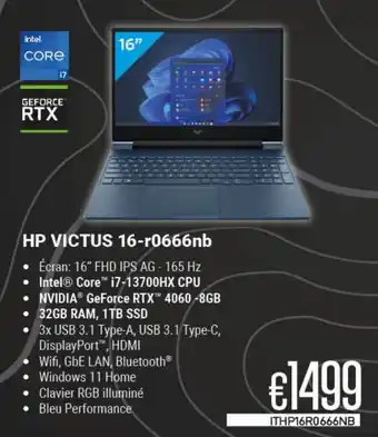 CompuDeals HP VICTUS 16-r0666nb aanbieding