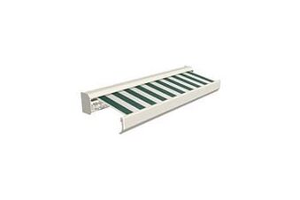 Makro Domasol Elektrische zonneluifel F30 500 x 300 cm groen/crème gestreept aanbieding