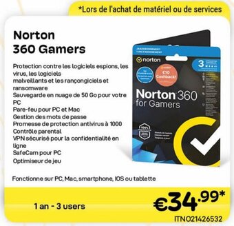 CompuDeals Norton 360 Gamers aanbieding