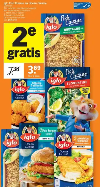 Albert Heijn Iglo Fish Cuisine en Ocean Cuisine aanbieding