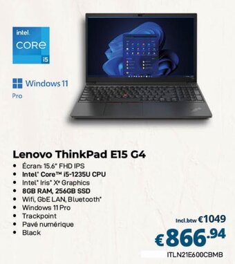 CompuDeals Lenovo ThinkPad E15 G4 aanbieding