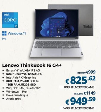 CompuDeals Lenovo ThinkBook 16 G4+ aanbieding