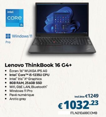 CompuDeals Lenovo ThinkBook 16 G4+ aanbieding