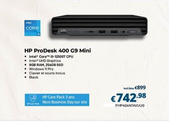 CompuDeals HP ProDesk 400 G9 Mini aanbieding