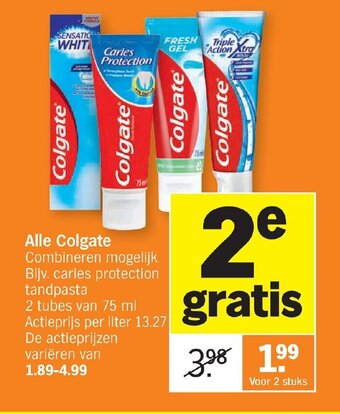 Albert Heijn Alle Colgate aanbieding