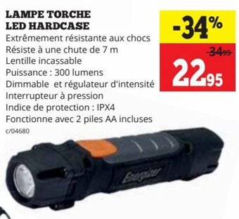 Dema LAMPE TORCHE LED HARDCASE aanbieding