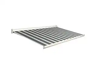 Makro Domasol Manuele zonneluifel F10 500 x 250 cm groen/crème gestreept aanbieding