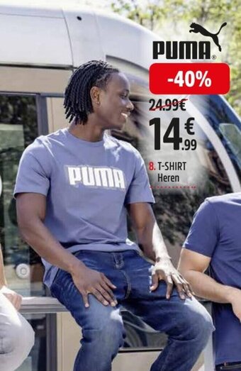 Intersport PUMA T-SHIRT Heren aanbieding