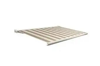 Makro Domasol Elektrische zonneluifel F20 350 x 300 cm zand/crème gestreept aanbieding