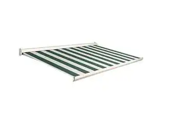 Makro Domasol Manuele zonneluifel F10 400 x 300 cm groen/crème gestreept aanbieding