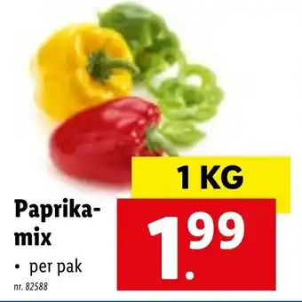 Lidl Paprika mix 1kg aanbieding