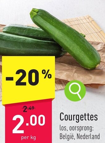 ALDI Courgettes aanbieding