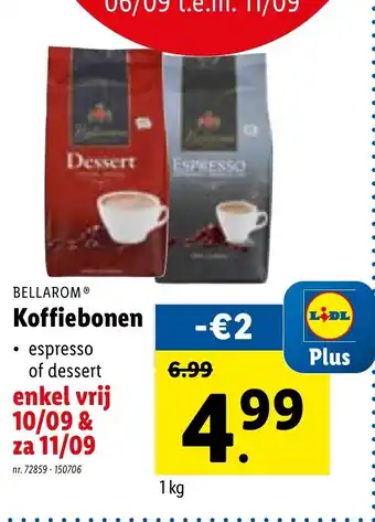 Lidl Koffiebonen 1kg aanbieding