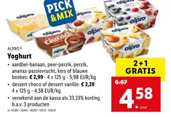Lidl Alpro Yoghurt aanbieding