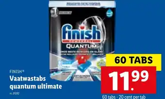 Lidl Finish Vaatwastabs quantum ultimate aanbieding