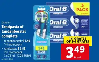 Lidl Tandapasta of tandenborstel complete aanbieding