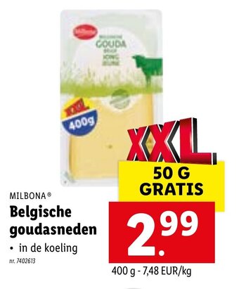 Lidl Milbona Belgische goudasneden 400g aanbieding