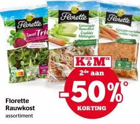 Spar Florette rauwkost aanbieding