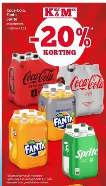 Spar Coca-cola, fanta, sprite aanbieding