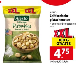 Lidl Californische pistachenoten 500g aanbieding
