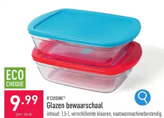 ALDI O'CUISINEⓇ Glazen bewaarschaal aanbieding