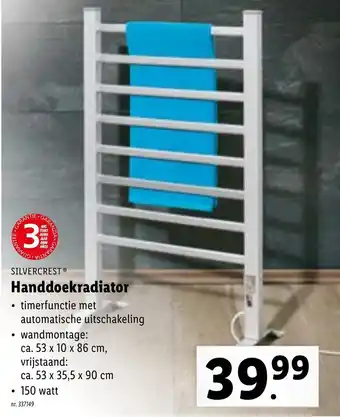 Lidl Handdoekradiator 150 watt aanbieding