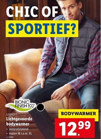 Lidl Lichtgevoerde bodywarmer aanbieding