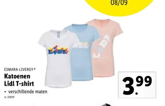 Lidl Katoenen Lidl T-shirt aanbieding