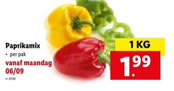 Lidl Paprikamix 1kg aanbieding