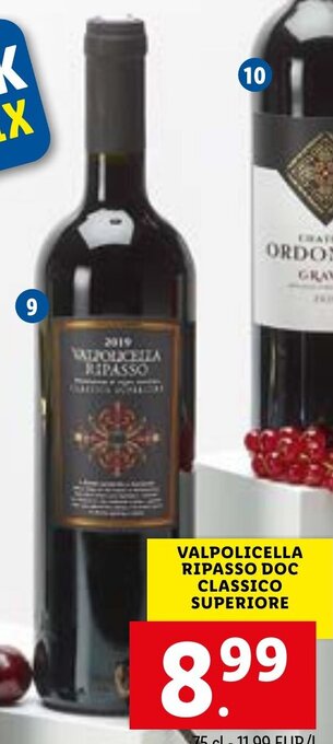 Lidl Valpolicella Ripasso DOC Classico Superiore aanbieding