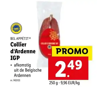 Collier d'Ardenne IGP 250g