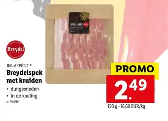 Lidl Breydelspek met kruiden 150g aanbieding