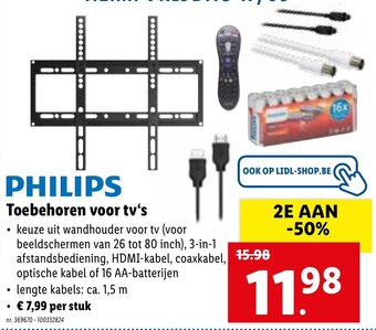 Lidl Philips Toebehoren voor tv's aanbieding