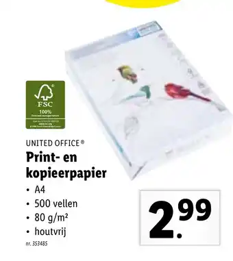 Lidl Print- en kopierpapier A4 aanbieding