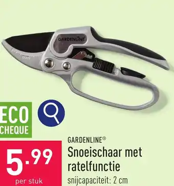 ALDI GARDENLINEⓇ Snoeischaar met ratelfunctie aanbieding