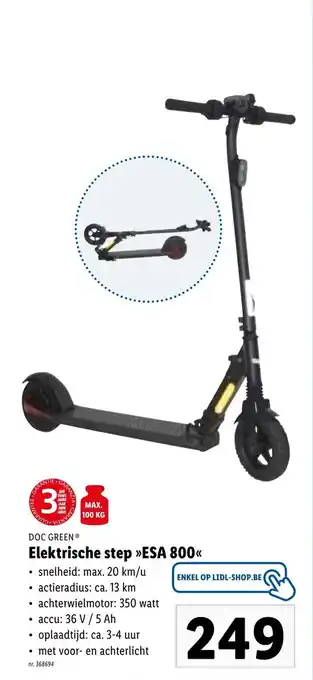 Lidl Elektrische step ESA 800 350 watt aanbieding
