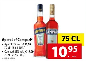 Lidl Aperol of Campari aanbieding