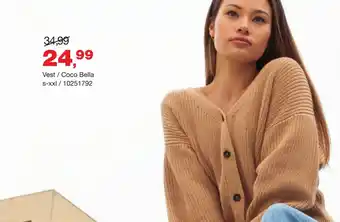 Bristol Vest / Coco Bella s-xxl aanbieding